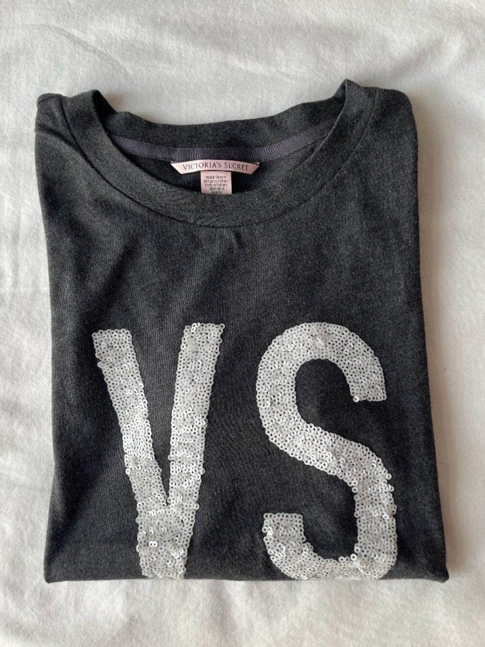 Victoria's Secret Sequined Soft T-shirt NWOT, Size S